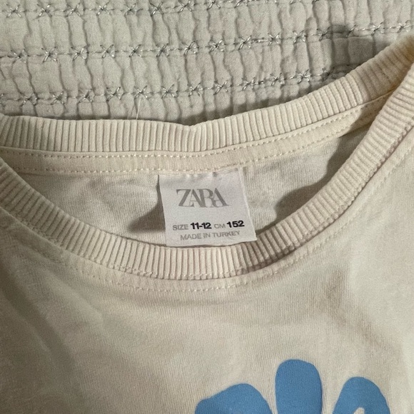 Zara Kids White 'Let Bloom' T-Shirt - Picture 3 of 5